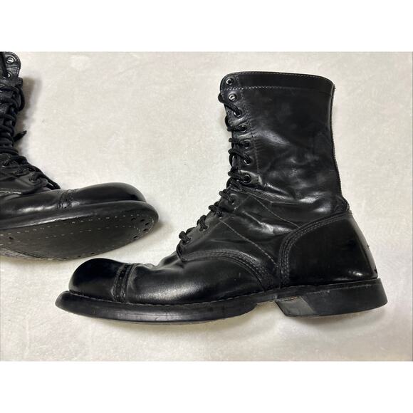 Corcoran Boots Men's Size 10.5 Black 10" Leather Jump Uniform Boot Made In USA - Picture 2 of 8
